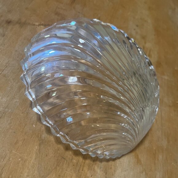 Elegant Platano 9" Crystal Bowl-Seashell Design by Villeroy & Boch - Picture 6 of 8